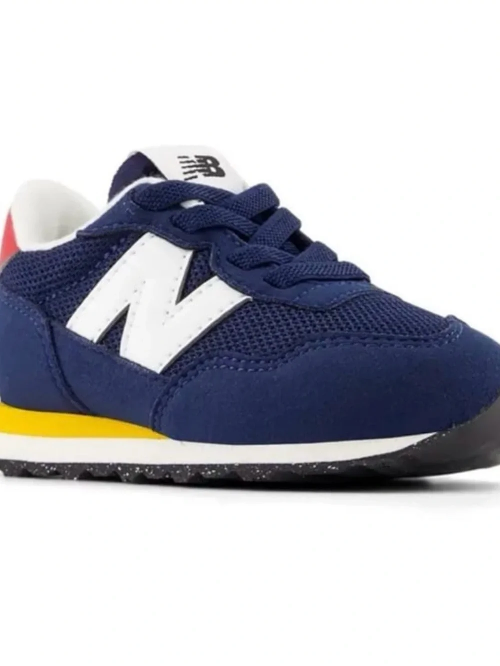 NEW BALANCE TODDLER 237 NAVY BUNGEE SNEAKERS size 5